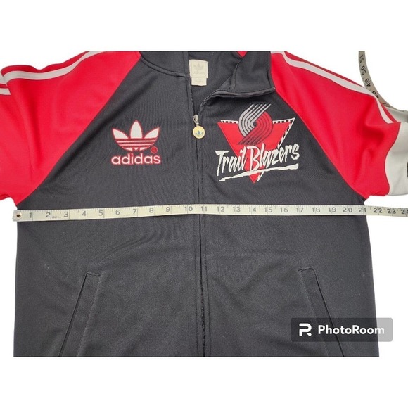 Trail Blazers NBA Adidas Warm Up Jacket Portland Full Zip Size Medium - Picture 4 of 12